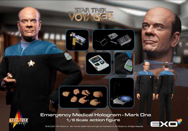 Star Trek: Voyager The Doctor Emergency Medical Hologram 1:6 Scale Actionfigur
