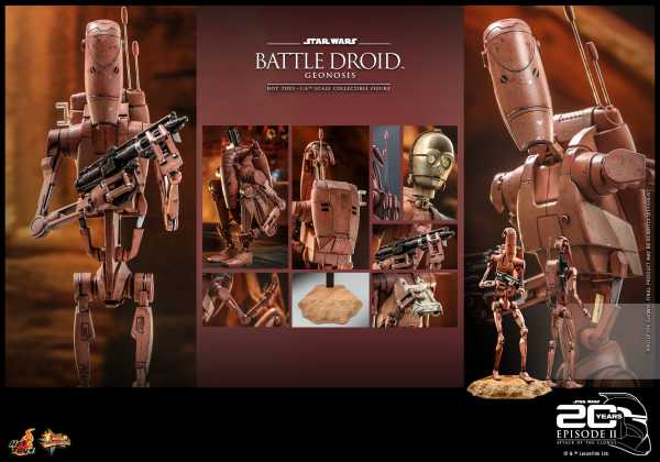 VORBESTELLUNG ! Star Wars: Episode II 1/6 Battle Droid (Geonosis) 31 cm Actionfigur