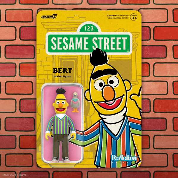 VORBESTELLUNG ! Sesame Street (Sesamstraße) Bert 3 3/4-Inch ReAction Actionfigur
