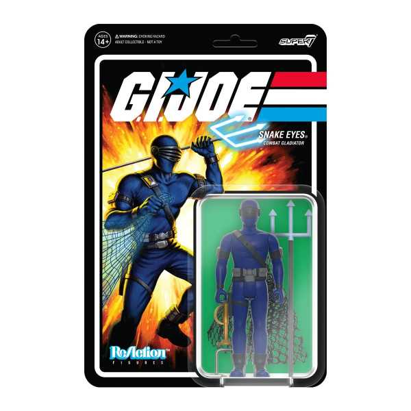 AUF ANFRAGE ! G.I. Joe Combat Gladiator Snake Eyes 3 3/4-Inch ReAction Actionfigur