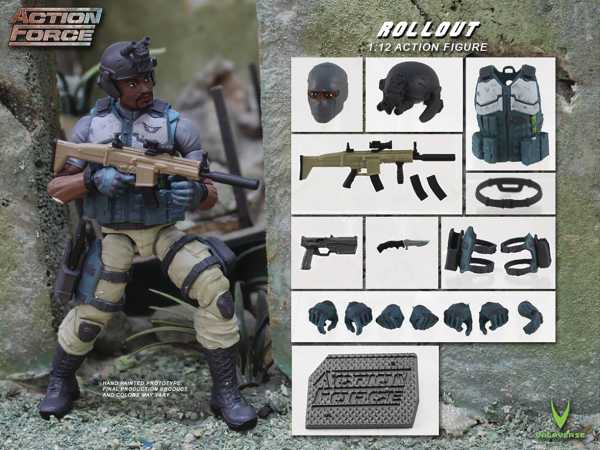 ACTION FORCE SERIES 2 ROLLOUT 1/12 SCALE ACTIONFIGUR