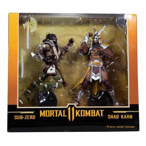 McFarlane Toys Mortal Kombat Sub-Zero & Shao Kahn 18 cm Actionfiguren Doppelpack