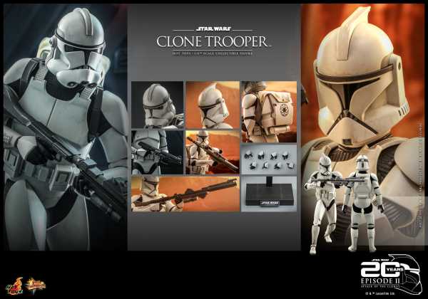 Hot Toys Star Wars: Episode II 1/6 Clone Trooper 30 cm Actionfigur