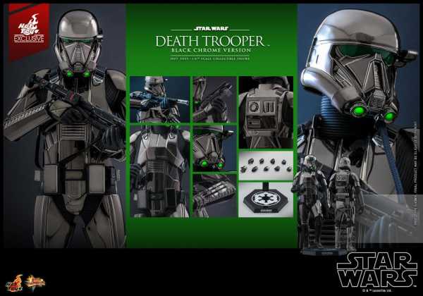 Hot Toys Star Wars 1/6 Death Trooper (Black Chrome) 2022 Convention Exclusive Actionfigur