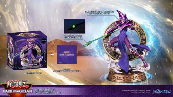 AUF ANFRAGE ! Yu-Gi-Oh! Dark Magician Purple Version 29 cm PVC Statue