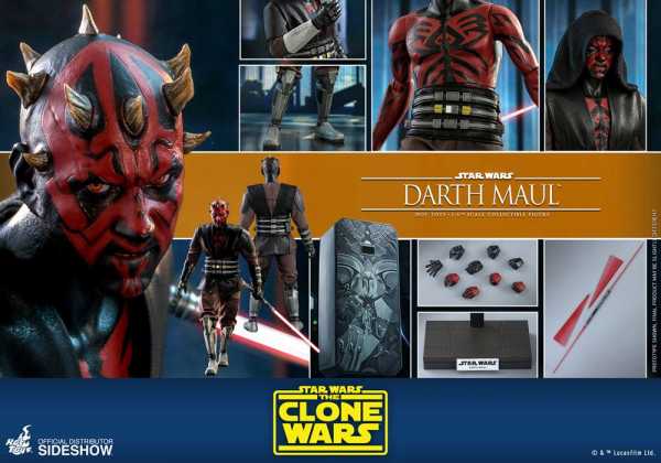 HOT TOYS Star Wars The Clone Wars 1/6 Darth Maul 29 cm Actionfigur