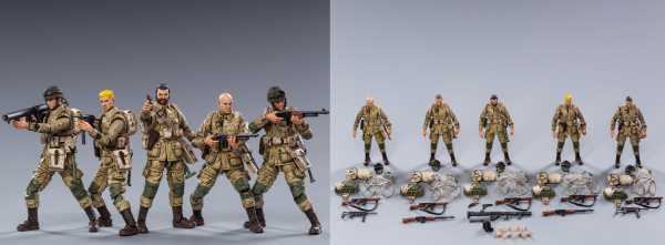 JOY TOY WWII US ARMY AIRBORNE DIVISION 1/18 ACTIONFIGUREN 5-PACK
