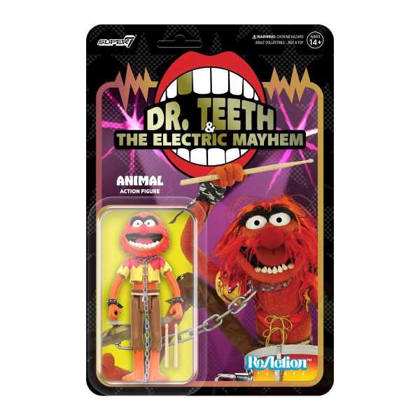 The Muppets Electric Mayhem Band Animal 3 3/4-Inch ReAction Actionfigur
