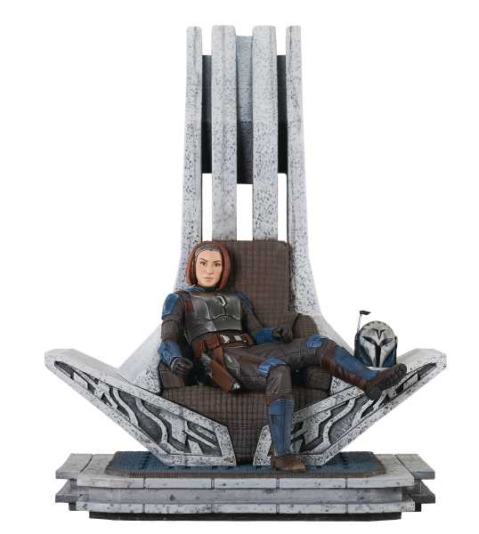 VORBESTELLUNG ! Star Wars The Mandalorian Premier Collection Bo-Katan on Throne Statue