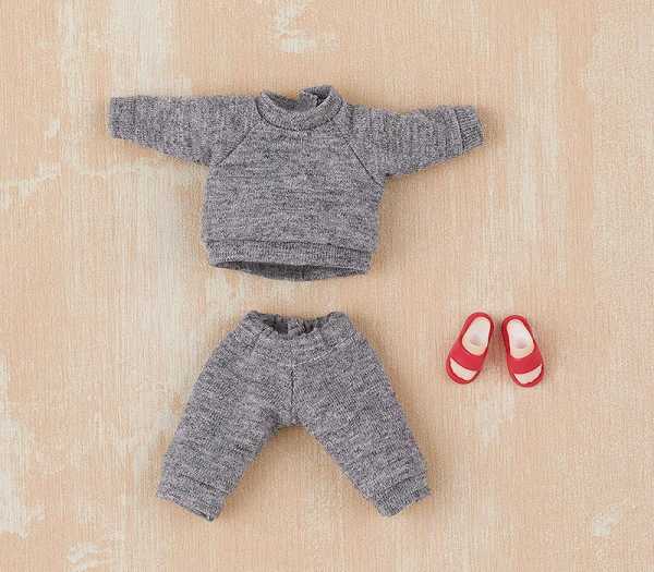 AUF ANFRAGE ! OC Outfit Set Sweatshirt & Sweatpants Gray Nendoroid Doll Puppen Zubehör-Set