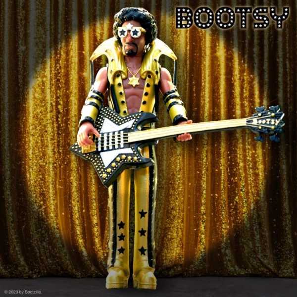 Bootsy Collins Black and Gold 3 3/4-Inch ReAction Actionfigur