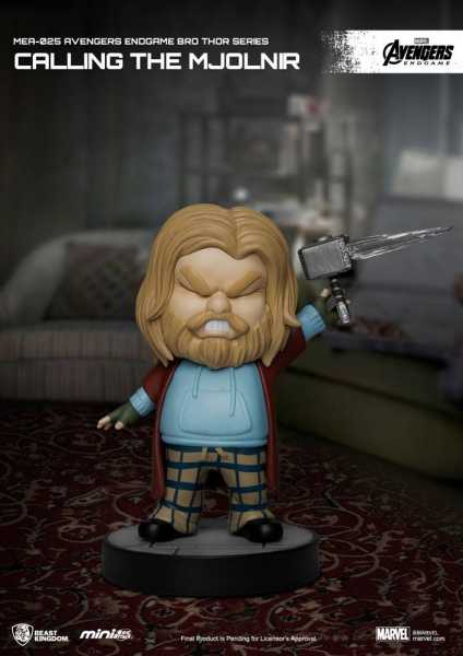 Avengers: Endgame Bro Thor Series Calling the Mjolnir 8 cm Mini Egg Attack Figur