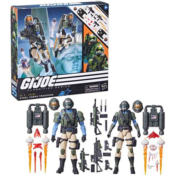 VORBESTELLUNG ! G.I. Joe Classified Series Steel Corps Troopers 6 Inch Actionfiguren 2-Pack