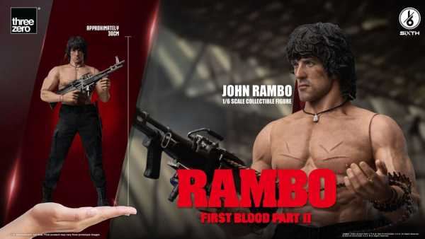 VORBESTELLUNG ! Rambo II 1/6 John Rambo 30 cm Actionfigur