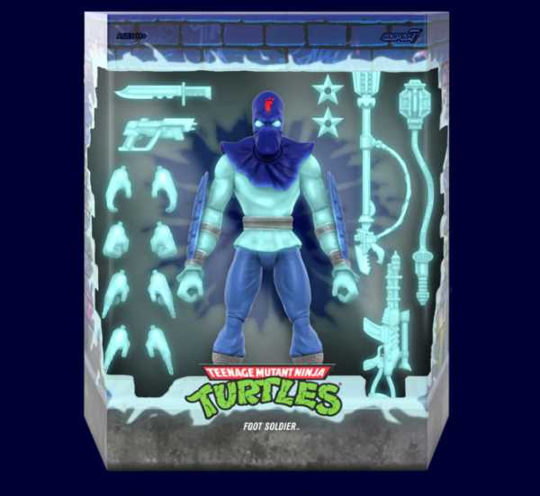 Teenage Mutant Ninja Turtles Ultimates Foot Soldier Glow in the Dark Actionfigur