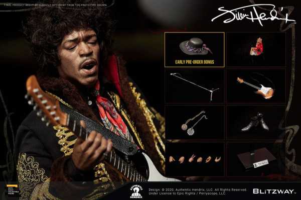 Jimi Hendrix Premium UMS 1/6 Scale 31 cm Actionfigur