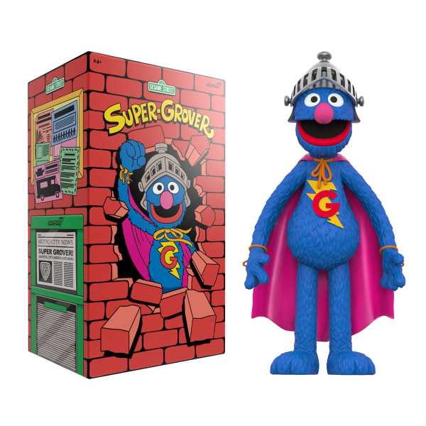 VORBESTELLUNG ! Sesame Street (Sesamstraße) SuperSize Super Grover Vinyl Figur
