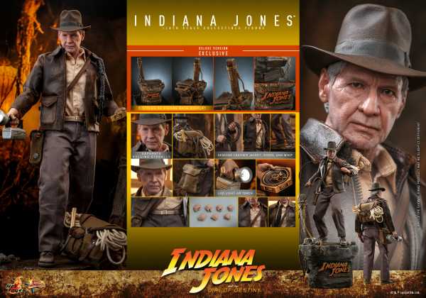 VORBESTELLUNG ! Hot Toys Indiana Jones Dial of Destiny MMP 1/6 Indiana Jones Actionfigur Deluxe Ver.