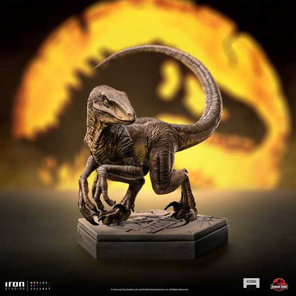 VORBESTELLUNG ! Jurassic World Icons Velociraptor C 7 cm Statue
