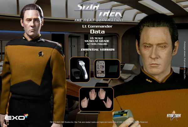 VORBESTELLUNG ! Star Trek The Next Generation Lieutenant Commander Data 1:6 Actionfigur Essential V.