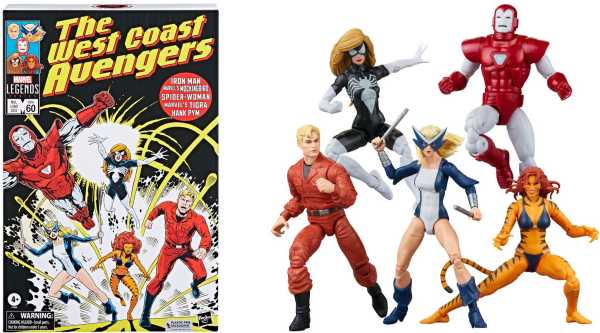 Marvel Legends The West Coast Avengers 15 cm Actionfiguren 5-Pack Exclusive