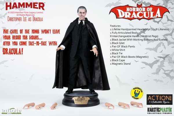 VORBESTELLUNG ! HORROR OF DRACULA 1/6 CHRISTOPHER LEE AS DRACULA ACTIONFIGUR STANDARD EDITION