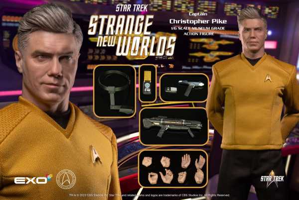 VORBESTELLUNG ! Star Trek: Strange New Worlds Captain Christopher Pike 1:6 Scale Actionfigur