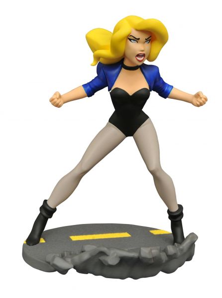 JL ANIMATED GALLERY BLACK CANARY PVC STATUE