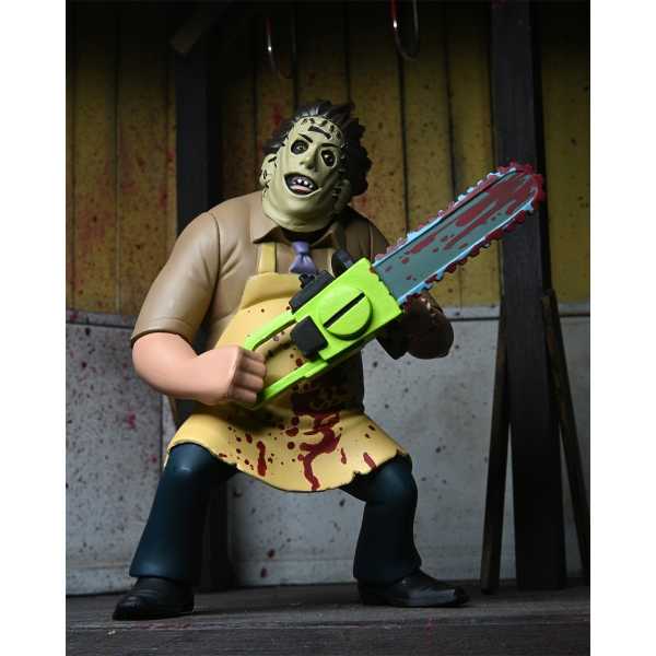 VORBESTELLUNG ! NECA Toony Terrors 50th Anniversary TCM Bloody Leatherface 6 Inch Actionfigur