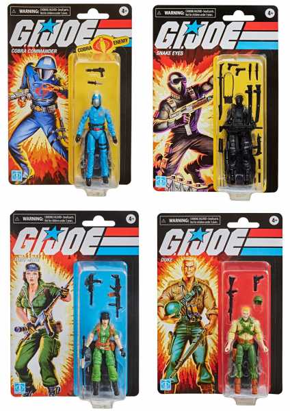G.I. Joe Retro Collection Series 2021 Wave 1 10 cm Actionfiguren Komplett-Set