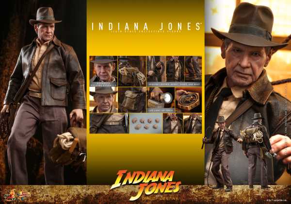 VORBESTELLUNG ! Hot Toys Indiana Jones Dial of Destiny MMP 1/6 Indiana Jones Actionfigur Normal Ver.