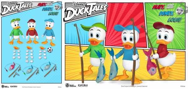 DuckTales DAH-069 Huey, Dewey & Louie 10 cm Actionfiguren 3er-Pack
