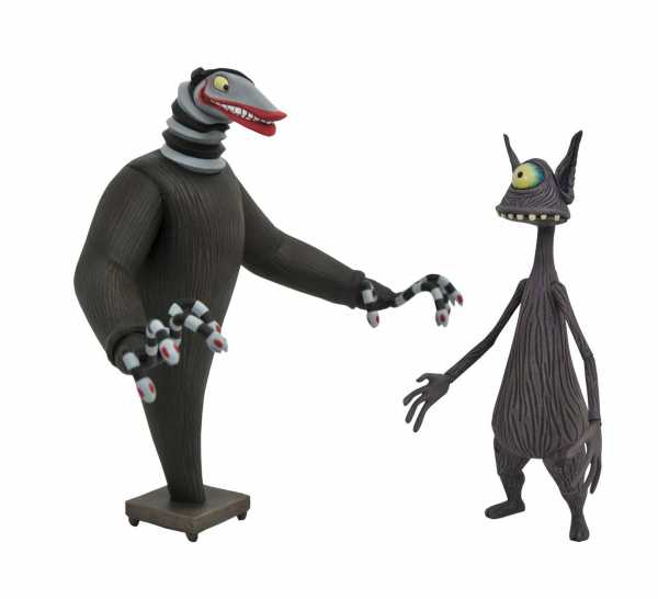 Nightmare before Christmas Select Creature Under The Stairs & Cyclops Actionfiguren 2-Pack