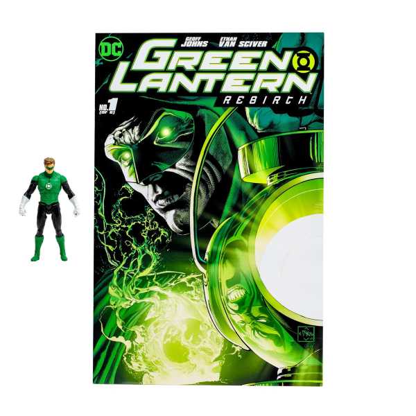 Green Lantern Hal Jordan Page Punchers 3 Inch Actionfigur & GL: Rebirth #1 Comic