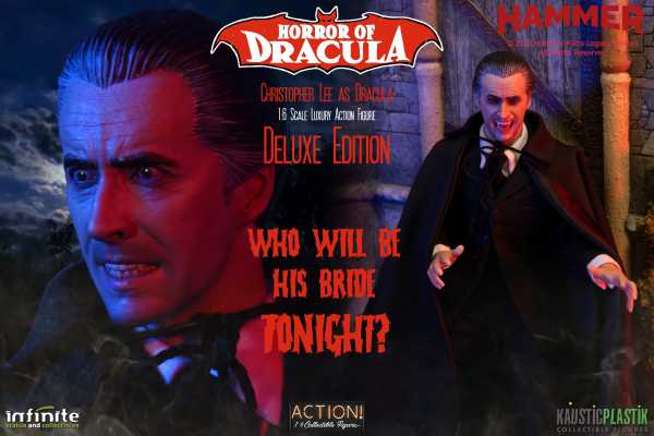 VORBESTELLUNG ! HORROR OF DRACULA 1/6 CHRISTOPHER LEE AS DRACULA ACTIONFIGUR DELUXE EDITION