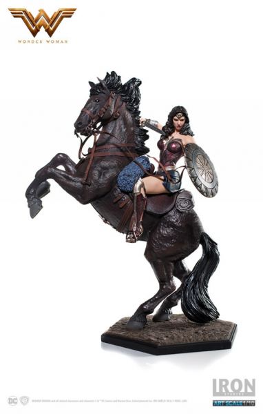 WONDER WOMAN MOVIE WONDER WOMAN ON HORSEBACK 1: 10 ART SCALE DELUXE STATUE