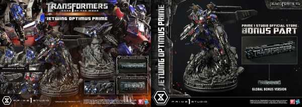 AUF ANFRAGE ! Transformers 3 Jetwing Optimus Prime 104 cm Statue Bonus Version