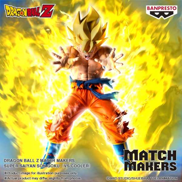 VORBESTELLUNG ! Dragon Ball Z Match Makers Super Saiyan Son Goku (vs. Cooler) Figur