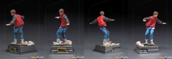 AUF ANFRAGE ! Zurück in die Zukunft II 1/10 Marty McFly on Hoverboard 22 cm Art Scale Statue