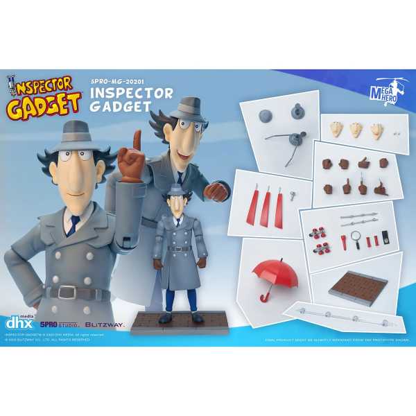 Inspector Gadget 5Pro Megahero Series Deluxe Actionfigur