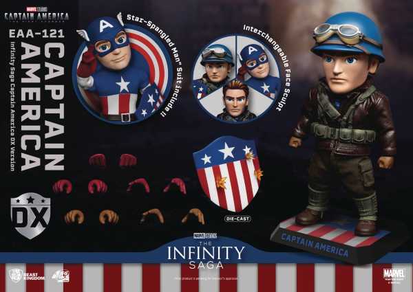 Infinity Saga The First Avenger Egg Attack EAA-121 Captain America Actionfigur DX