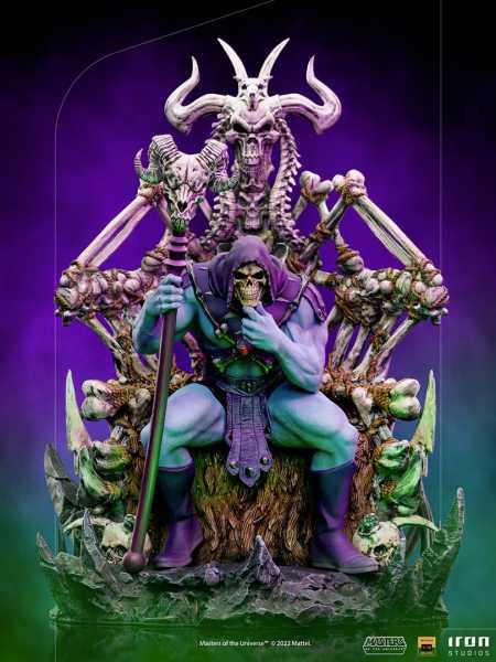 VORBESTELLUNG ! Masters of the Universe Skeletor on Throne 1/10 Deluxe Art Scale Statue