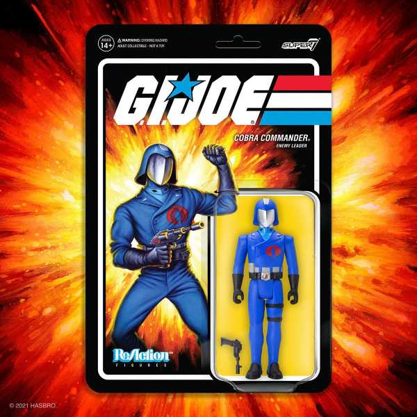 G.I. Joe Cobra Commander 3 3/4-Inch ReAction Actionfigur
