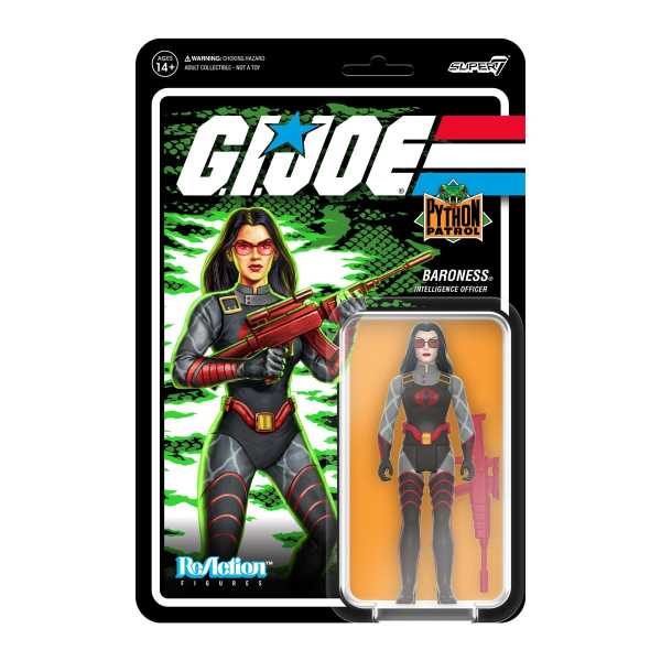 G.I. Joe Python Patrol Baroness 3 3/4-Inch ReAction Actionfigur