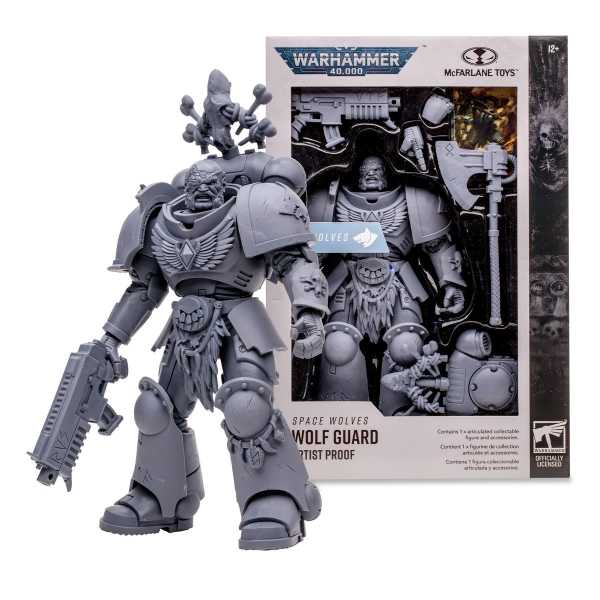 McFarlane Toys Warhammer 40K Space Wolves Wolf Guard 7 Inch Actionfigur Artist Proof