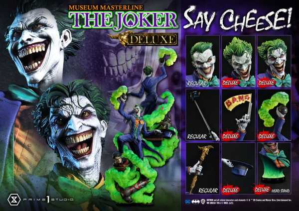 AUF ANFRAGE ! DC Comics 1/3 The Joker Say Cheese 99 cm Statue Deluxe Bonus Version