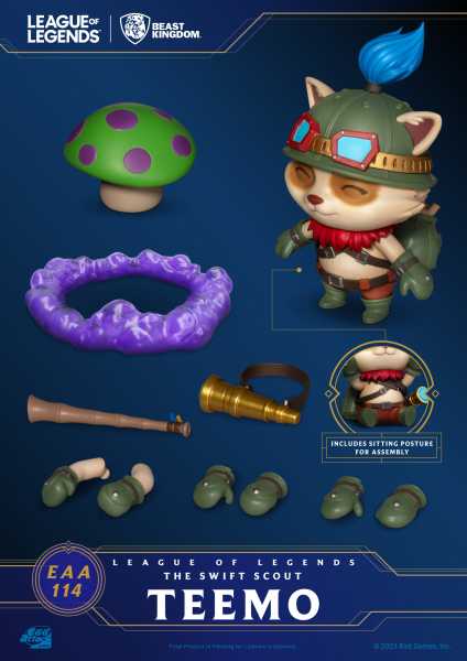 AUF ANFRAGE ! LEAGUE OF LEGENDS EAA-114 SWIFT SCOUT TEEMO ACTIONFIGUR