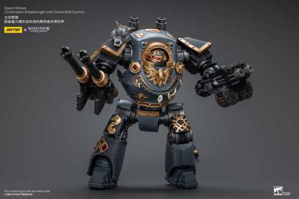 VORBESTELLUNG ! Warhammer Horus Space Wolves Contemptor Dreadnought & Gravis Bolt Cannon Actionfigur