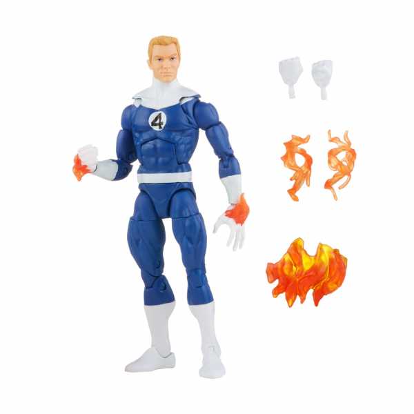 Marvel Legends Series Fantastic Four Retro Human Torch Actionfigur