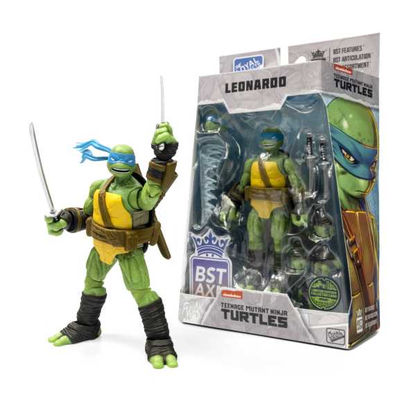 VORBESTELLUNG ! BST AXN Teenage Mutant Ninja Turtles Leonardo (IDW Comics) 13 cm Actionfigur